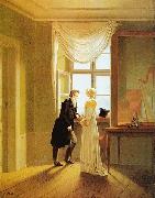 Georg Friedrich Kersting Paar am Fenster oil on canvas